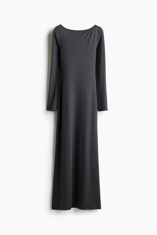 Boat-Neck Maxi Dress