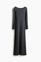 Boat-Neck Maxi Dress