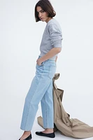 Slim Straight High Ankle Jeans