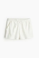 Linen-blend Pull-on Shorts