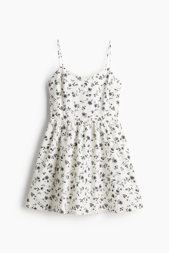 Robe en coton avec jupe évasée