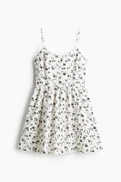 Robe en coton avec jupe évasée