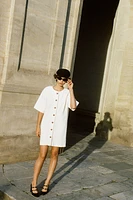 Button-Front Dress