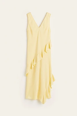 Flounce-trimmed Dress