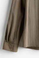 Chemise ample en satin