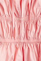 Puff-Sleeved Poplin Blouse