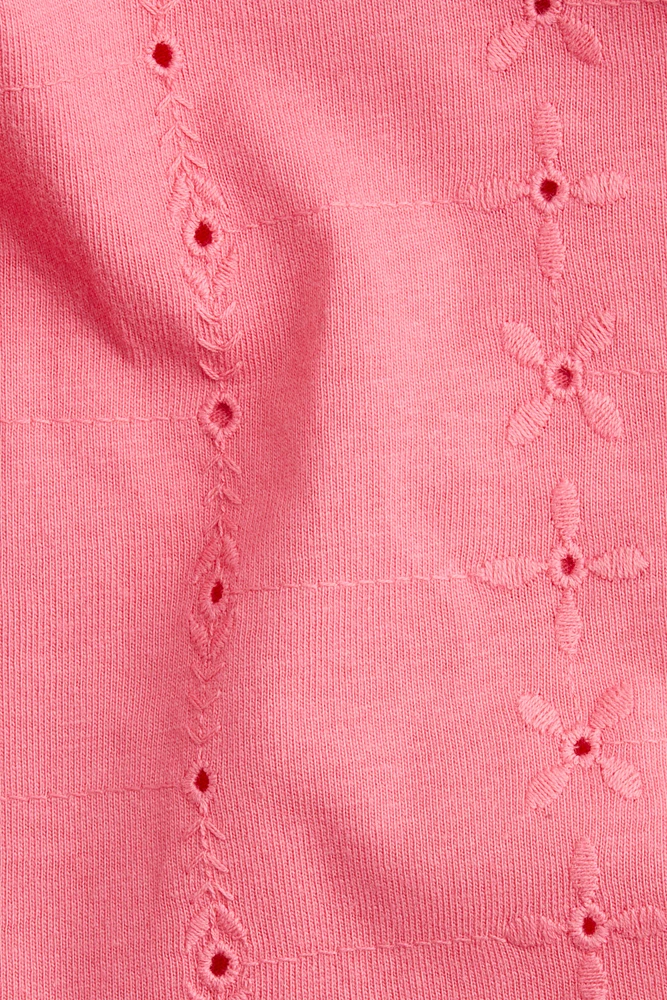Eyelet-Embroidered Top