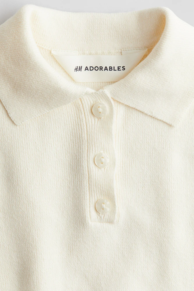Fine-knit Cotton Polo Shirt