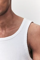 Slim-Fit Ribbed Tank Top