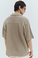 Loose Fit Ribbed Resort Shirt