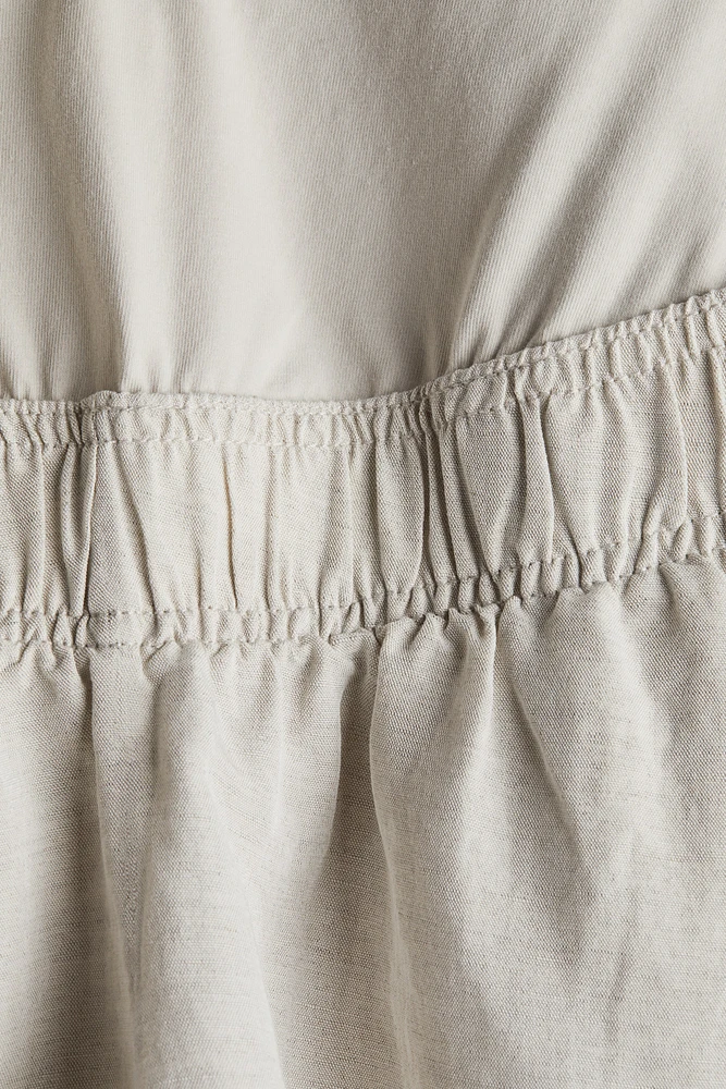 Short MAMA en lin mélangé