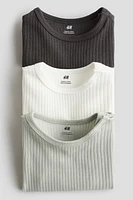 3-pack Ribbed Bodysuits