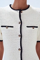 Textured-Knit Dress
