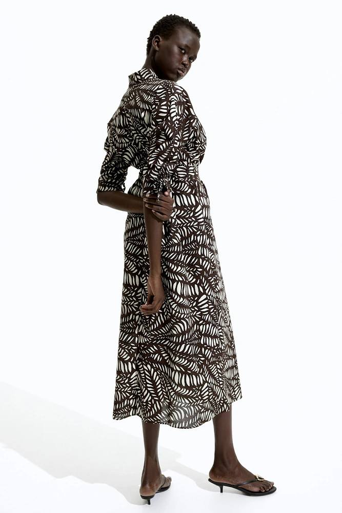 Tie-Belt Shirt Dress
