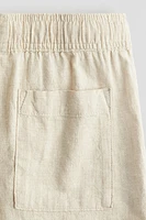 Linen-Blend Shorts