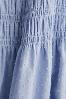 Smocked-Bodice Cotton Dress