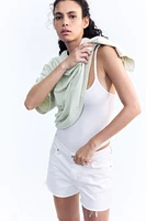 Oversized Short-Sleeved Sweatshirt