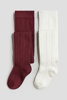 2-pack Fine-knit Tights