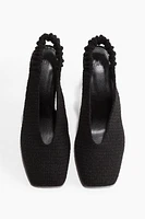 Slingback Bouclé Pumps