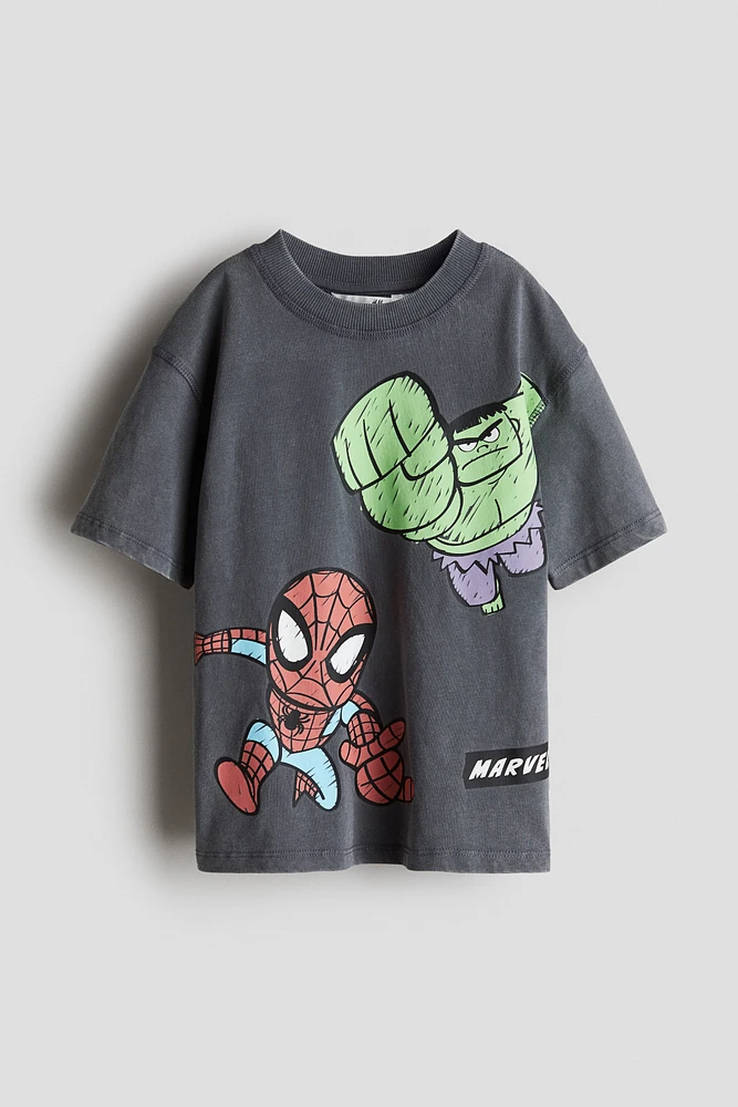 Oversized T-Shirt with Printed Motif