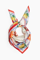 Printed Satin Scarf