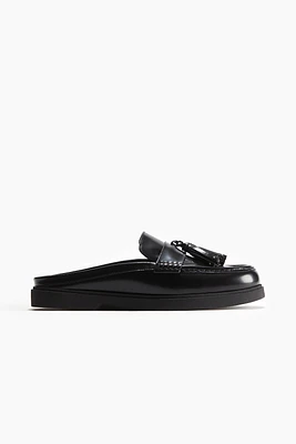 Leather Mule Loafers