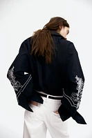 Oversized Embroidered Shirt