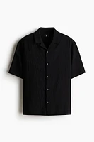 Loose-Fit Crinkled Resort Shirt