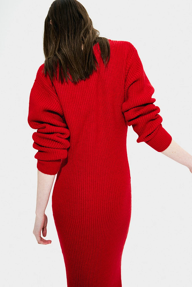 Rib-Knit Dress