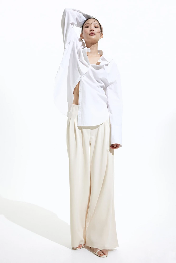Wide-Leg Jersey Pants