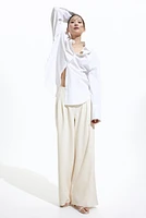 Wide-Leg Jersey Pants