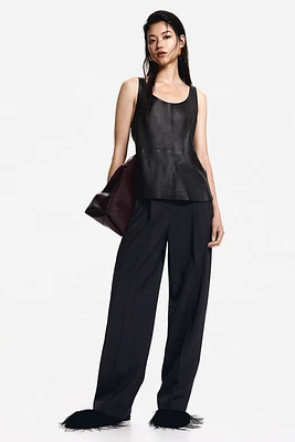 Pantalon de costume en laine mélangée
