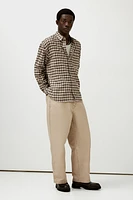 Loose Fit Flannel Shirt
