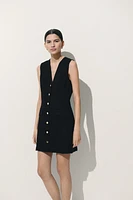 Button-Front Dress
