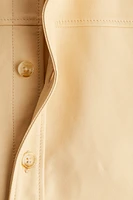 Loose-Fit Leather Shirt