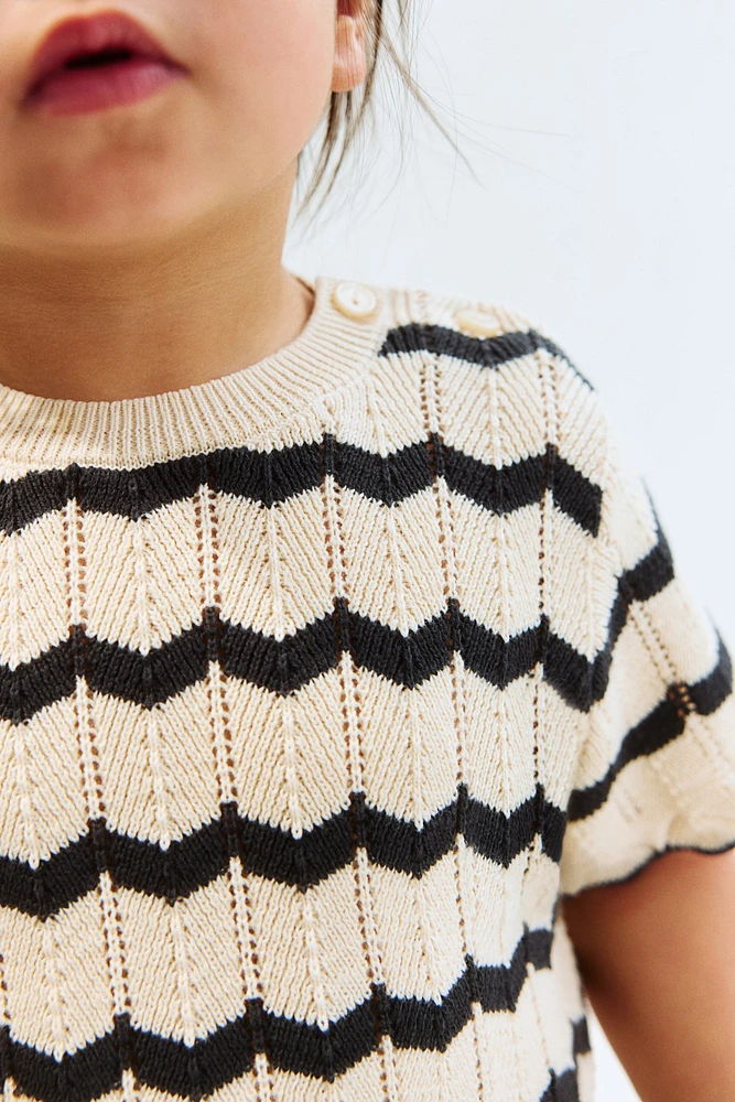 2-Piece Pointelle-Knit Cotton Set