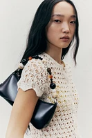 Beaded-Strap Shoulder Bag