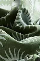 Ruffle-trimmed Cushion Cover