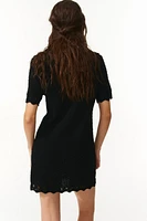 Pointelle-Knit Dress