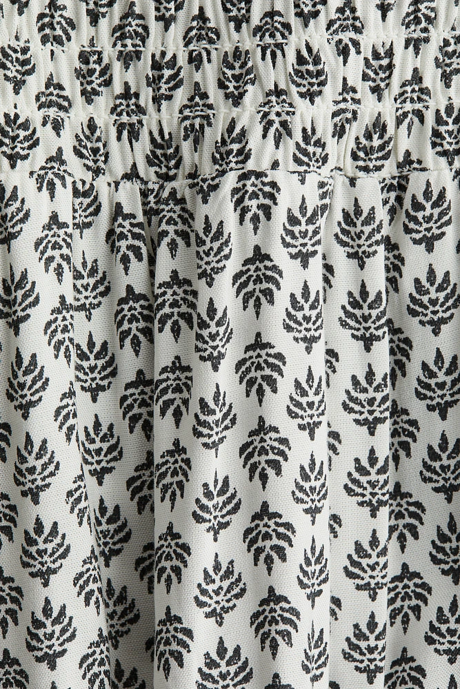 Smocked Tiered Skirt