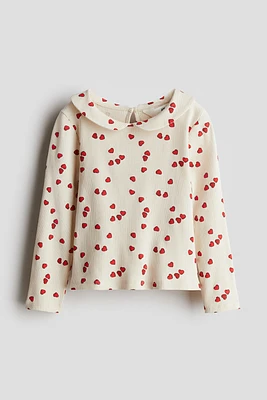 Jersey Top with Collar