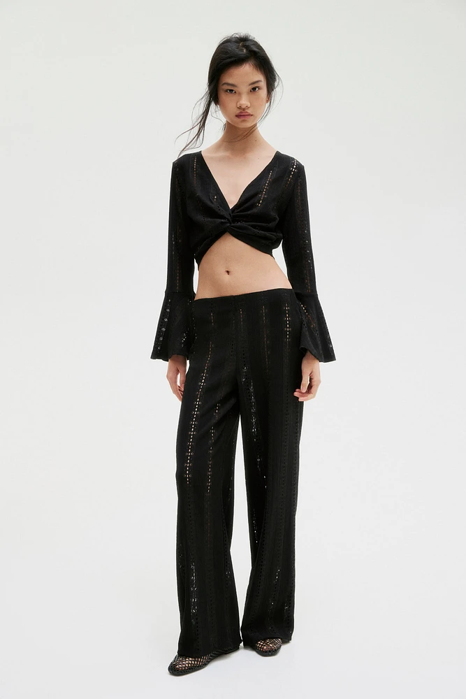 Lace Jersey Pants