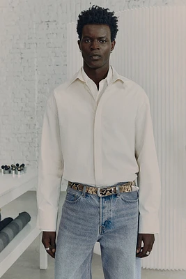 Jacquard-Weave Shirt