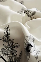 Cotton Sateen Twin Duvet Cover Set