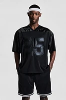 Loose-Fit Printed Sports Shirt with DryMove™