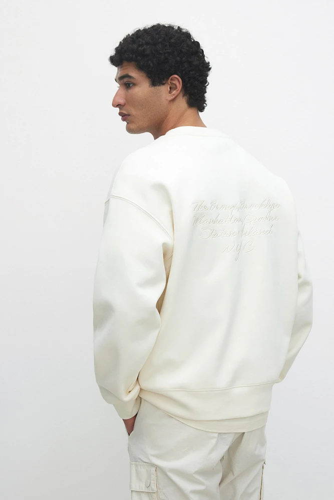Loose-Fit Printed Sweatshirt