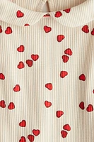 Jersey Top with Collar