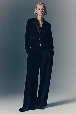 Straight-Cut Dress Pants