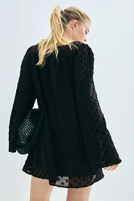 Sheer Plumeti Dress