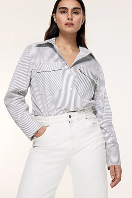 Fitted Poplin Shirt